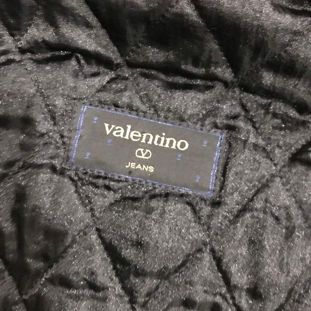 Valentino カウ柄 ファー レザー デニムジャケット 短丈 黒 34 - メルカリ