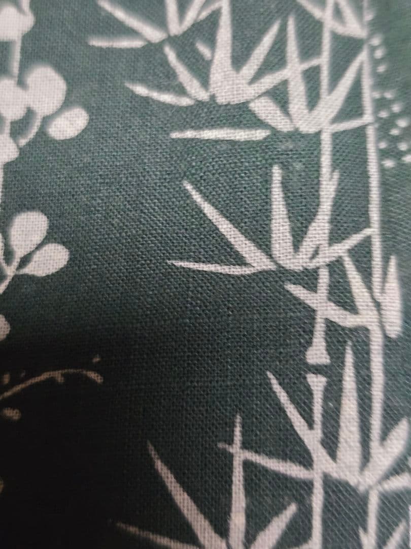 年末まで、日本橋竺仙超レア 籠染 竹×萩 良柄☆