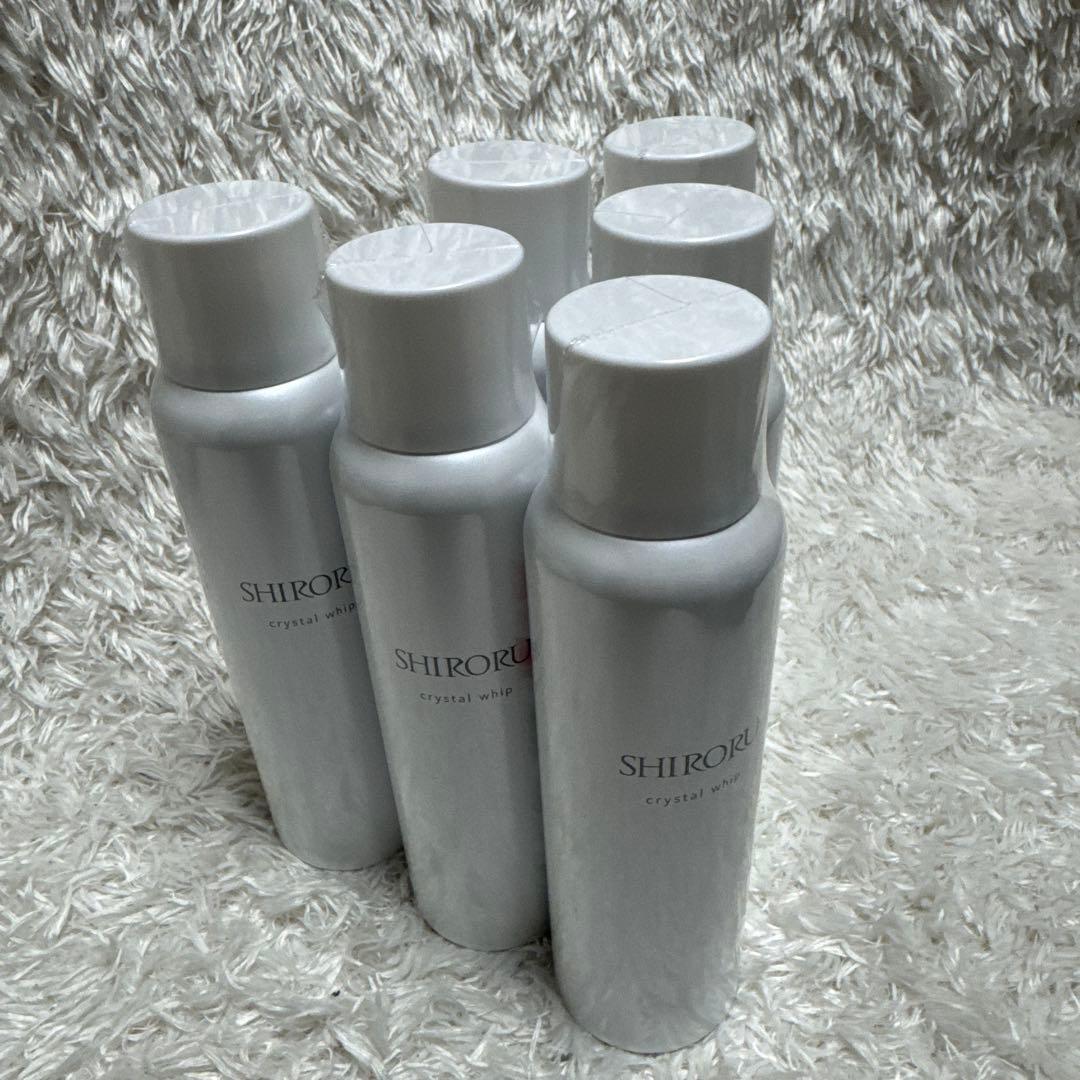 新品未開封 SHIRORU クリスタルホイップ 120g×6本炭酸 SHIRORU シロル クリスタルホイップ 120g クリスタルホイップブラック