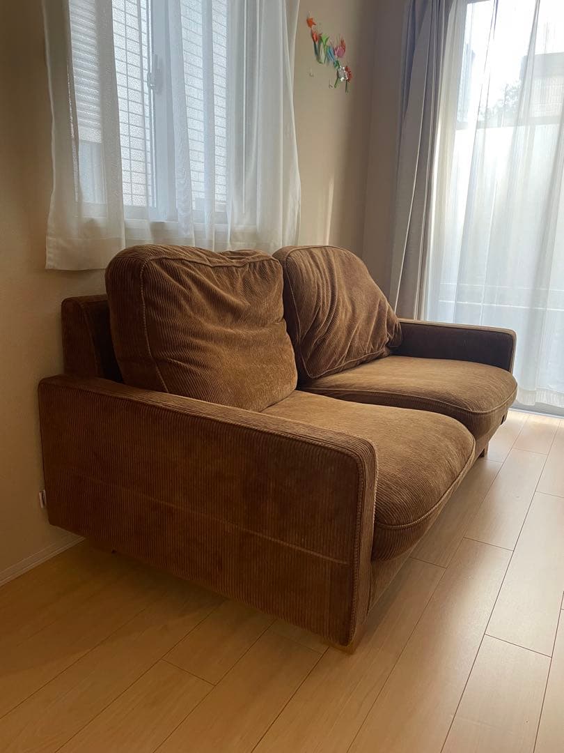 アントリー　ANTRY Ginoソファ　ブラウン コーデュロイ 2人掛け2.5人 Gino ソファ コーデュロイ — ANTRY USE ONLY GENUINE
