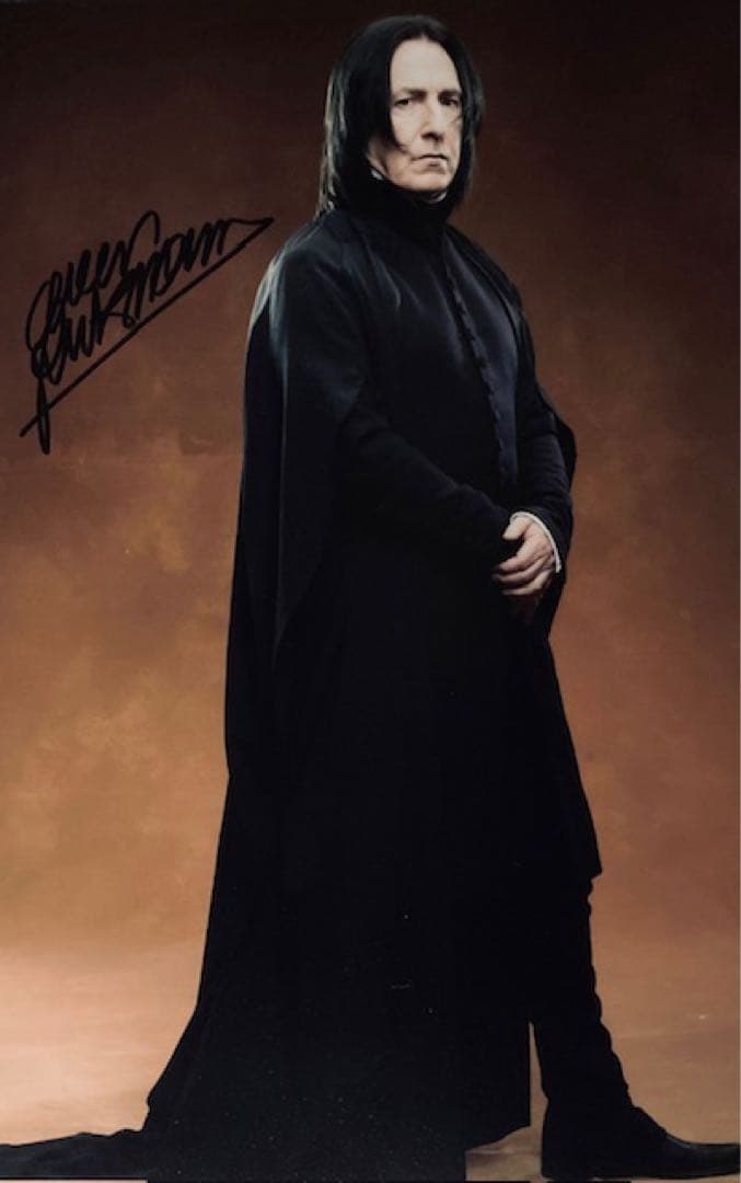 ハリー・ポッター アラン・リックマン 直筆サイン入り写真 保証書付き