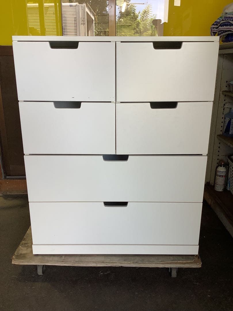 HA_AH 白いチェスト 引き出し6つ 小さ目のタンス アルファタカバ チェスト 白 おしゃれ 木製 5段 幅60 完成品 日本製