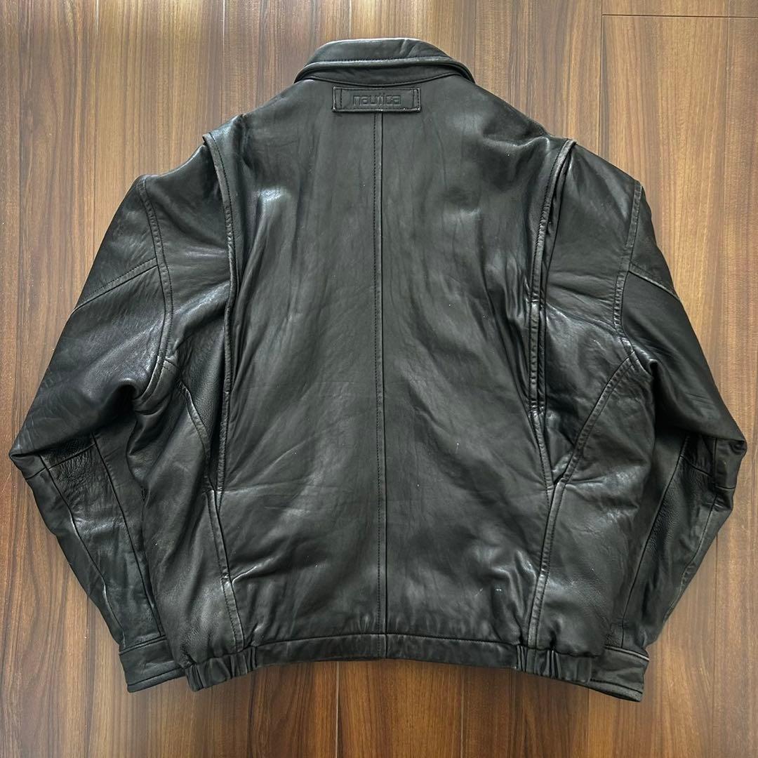 90s Nautica レザージャケット ラムレザー 短丈 44 90s 44 unlimited.dev