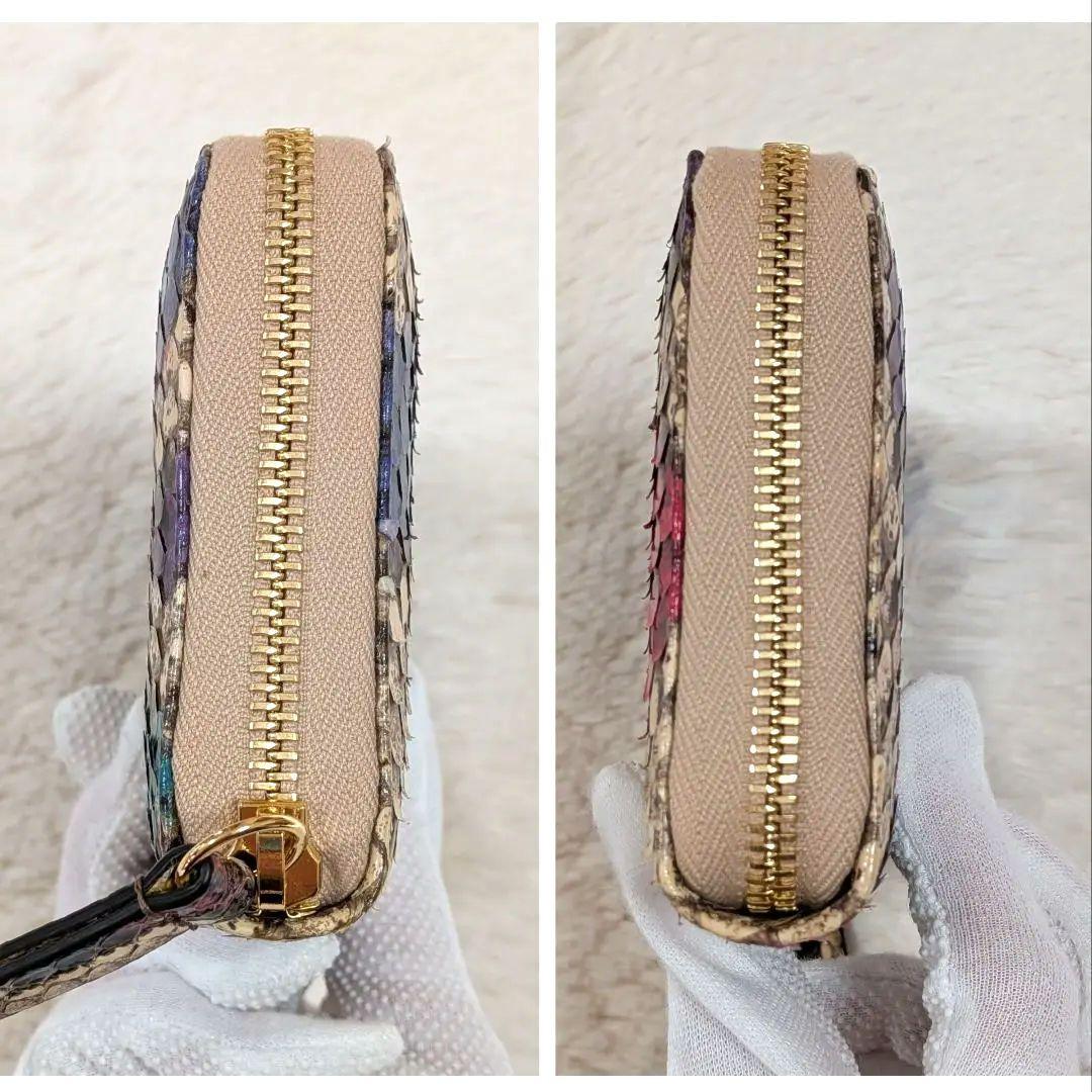 希少✨️美品 グッチ 長財布 パイソン GGマーモント ラウンドジップ 箱