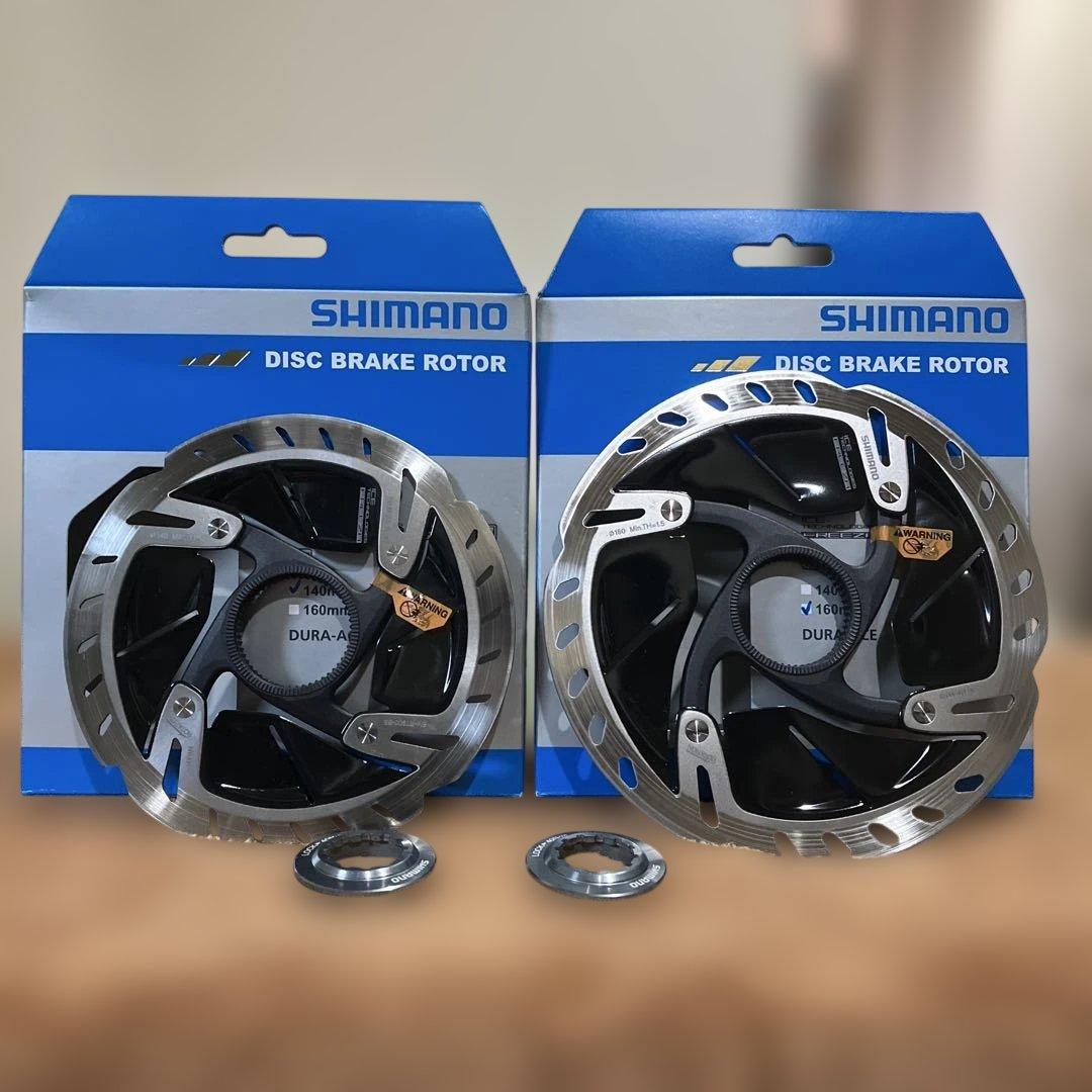 SHIMANO ディスクブレーキローター 140mm 160mm 2枚セット - メルカリ