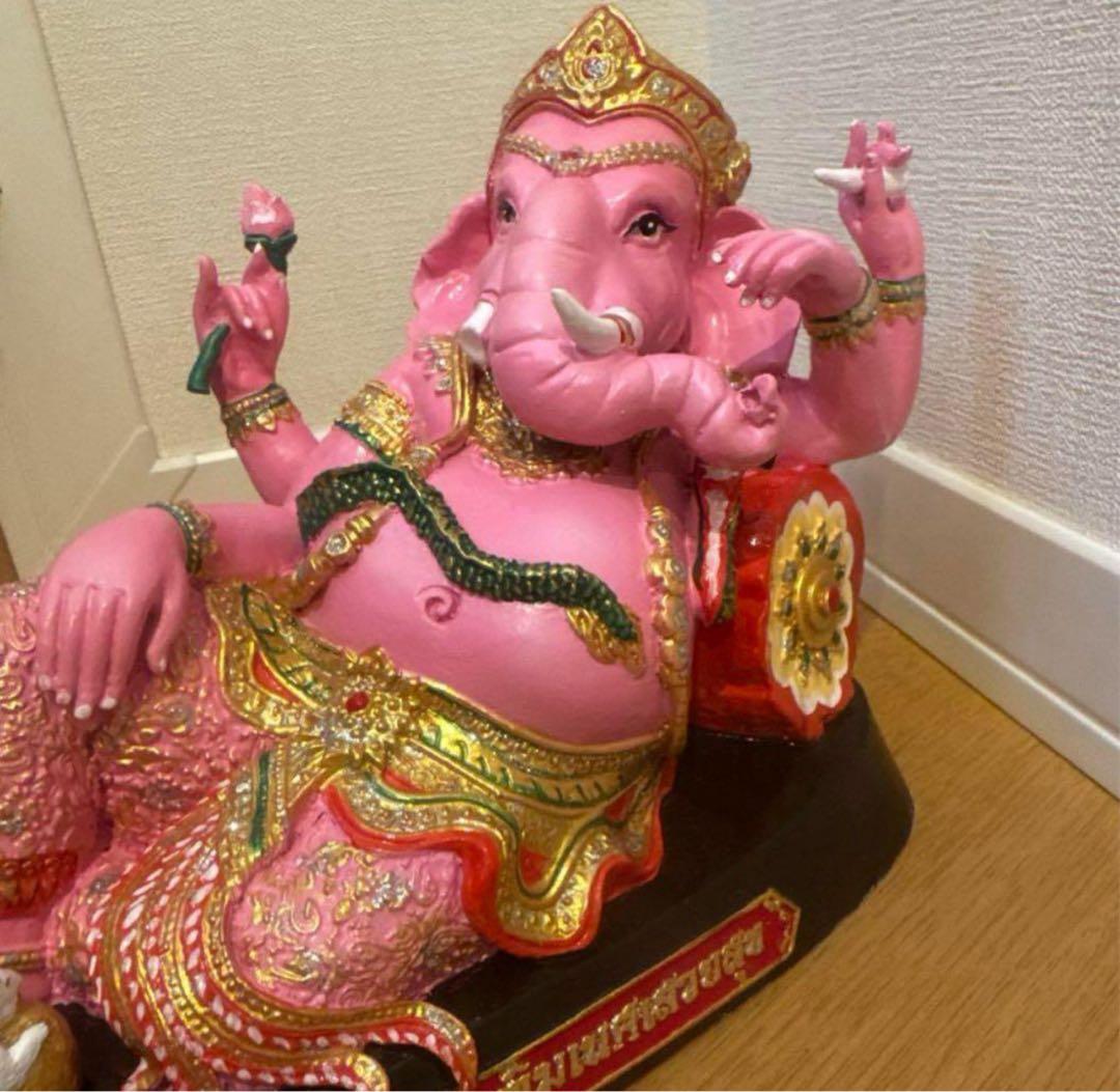 3倍速で願いが叶うと言われている【ピンクのガネーシャ】タイの現地で購入！ 3倍速で願いが叶うと言われている【ピンクのガネーシャ】タイの現地で