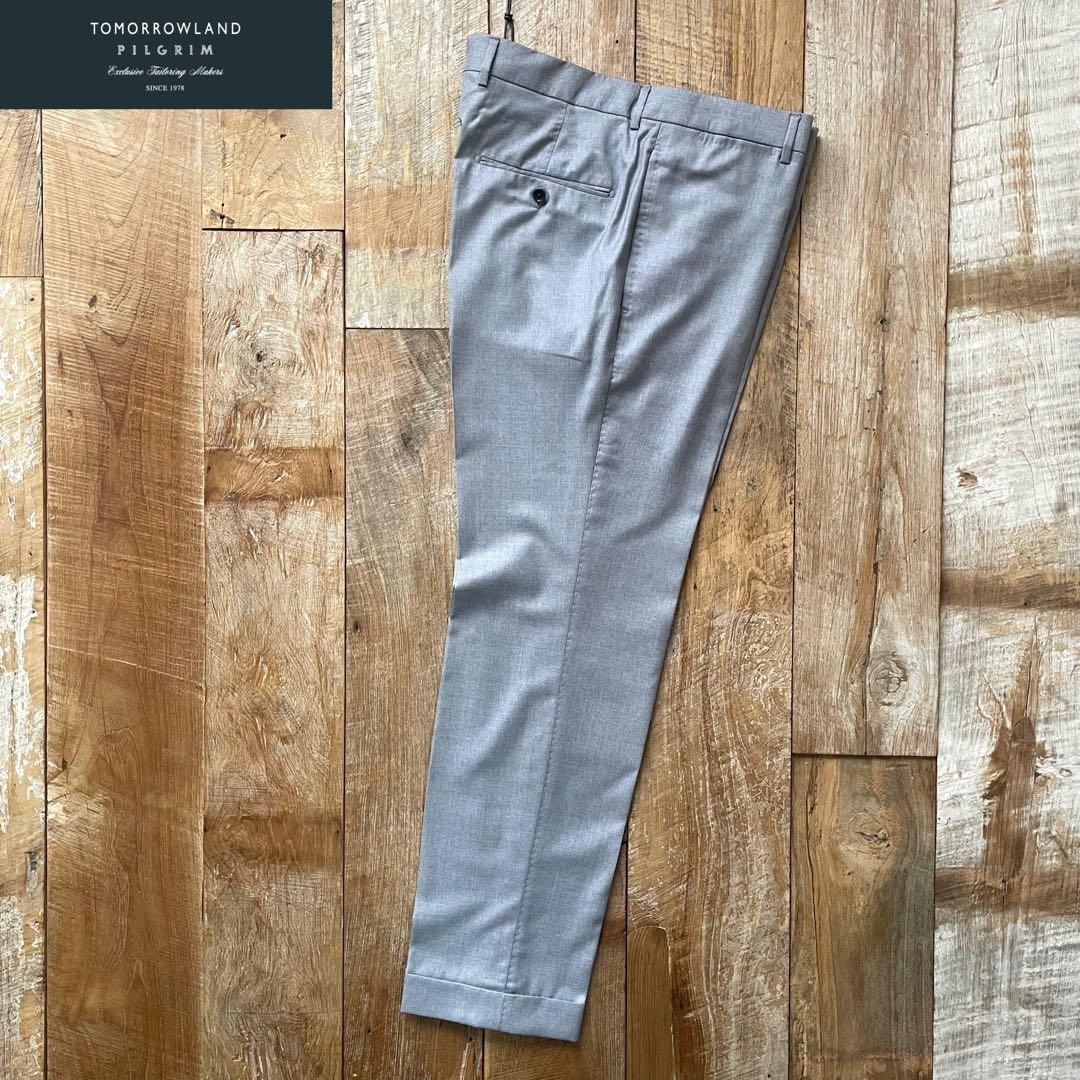美品 TOMORROWLAND PILGRIM SUPER150'S スラックス - メルカリ