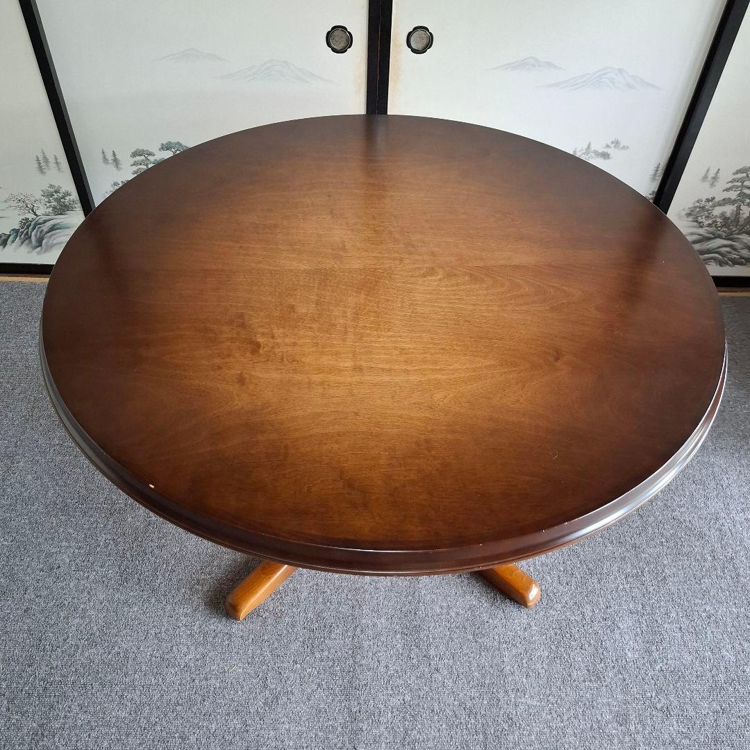 飛騨産業 キツツキ ラウンドテーブル ダイニングテーブル - メルカリ