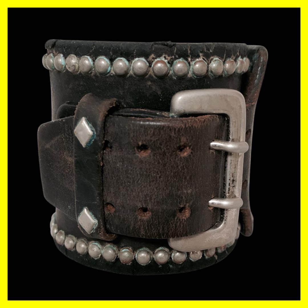 ウルフズヘッド 70mm スタッズブレス WOLF'S HEAD ブラック - メルカリ