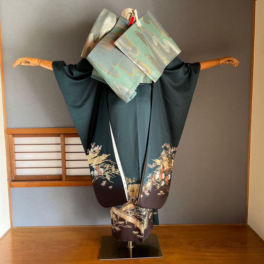 振袖フルセット 手描き友禅 成人式振袖 振袖 裄丈67 ➕サイズ やまと