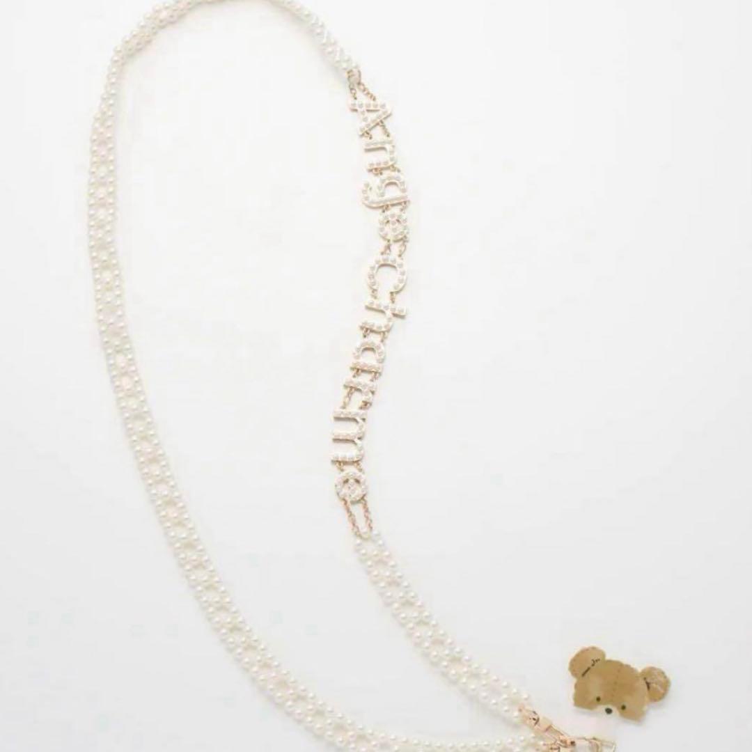 Ange Charme アンジュシャルム ロゴスマホパールチェーン 辻希美