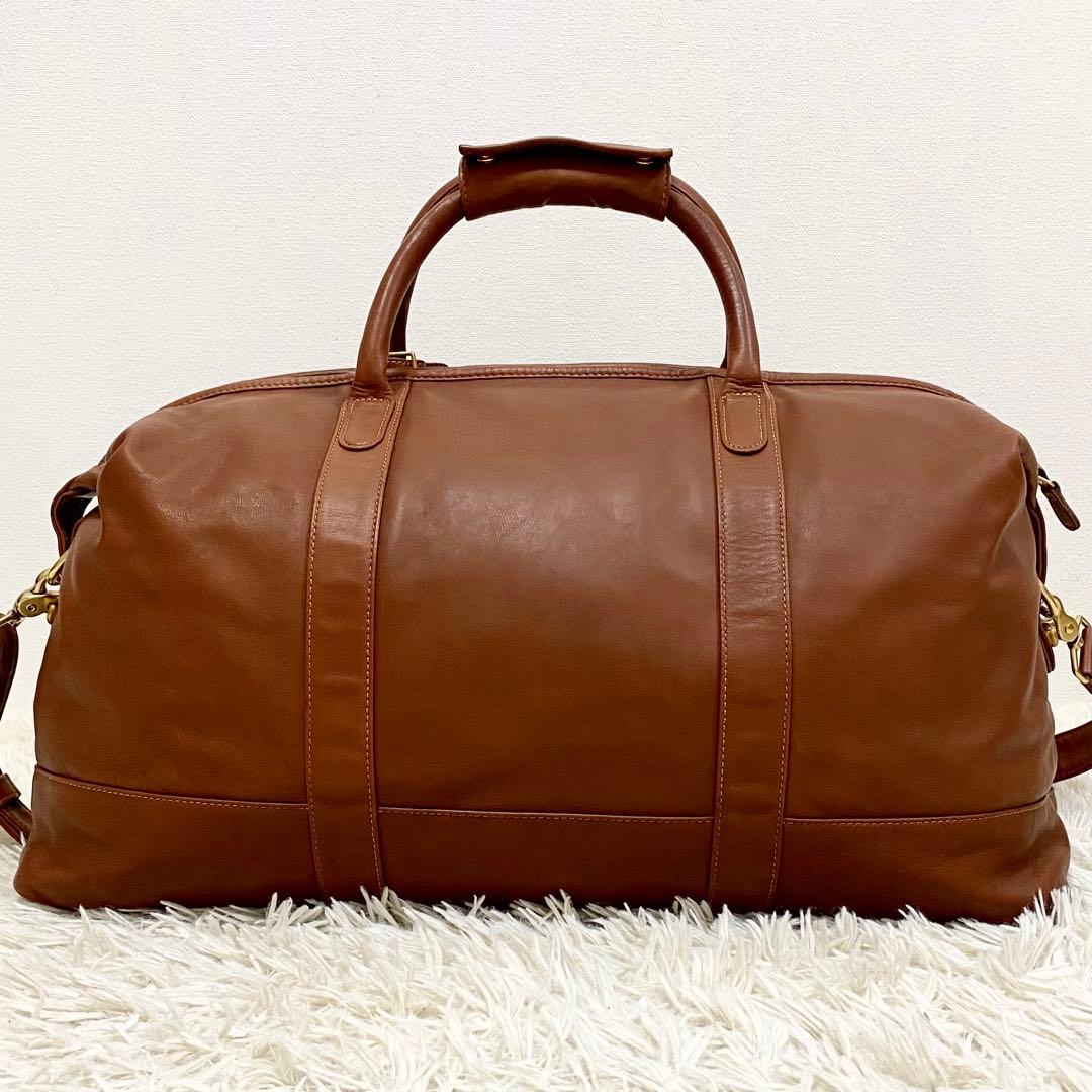 美品】オールドコーチ ボストンバッグ 2way レザー 大容量 0502 - メルカリ