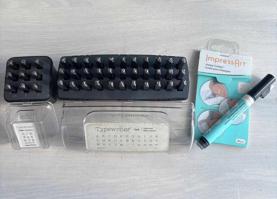 メタル&レザー刻印スタンプセット Amazon.co.jp: elrinrin レザークラフト 刻印 ハンドメイド カービング