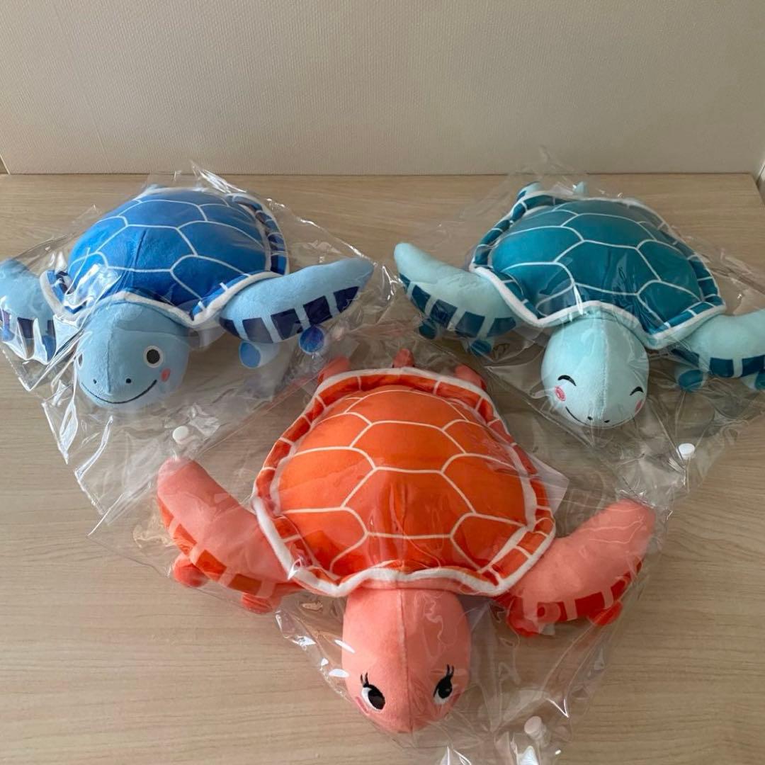 ANA国際線機内販売限定　フライングホヌ ぬいぐるみ3匹セット　新品未開封 ANA 機内限定販売 フライングホヌ ぬいぐるみ3個セット (ラニ カイ