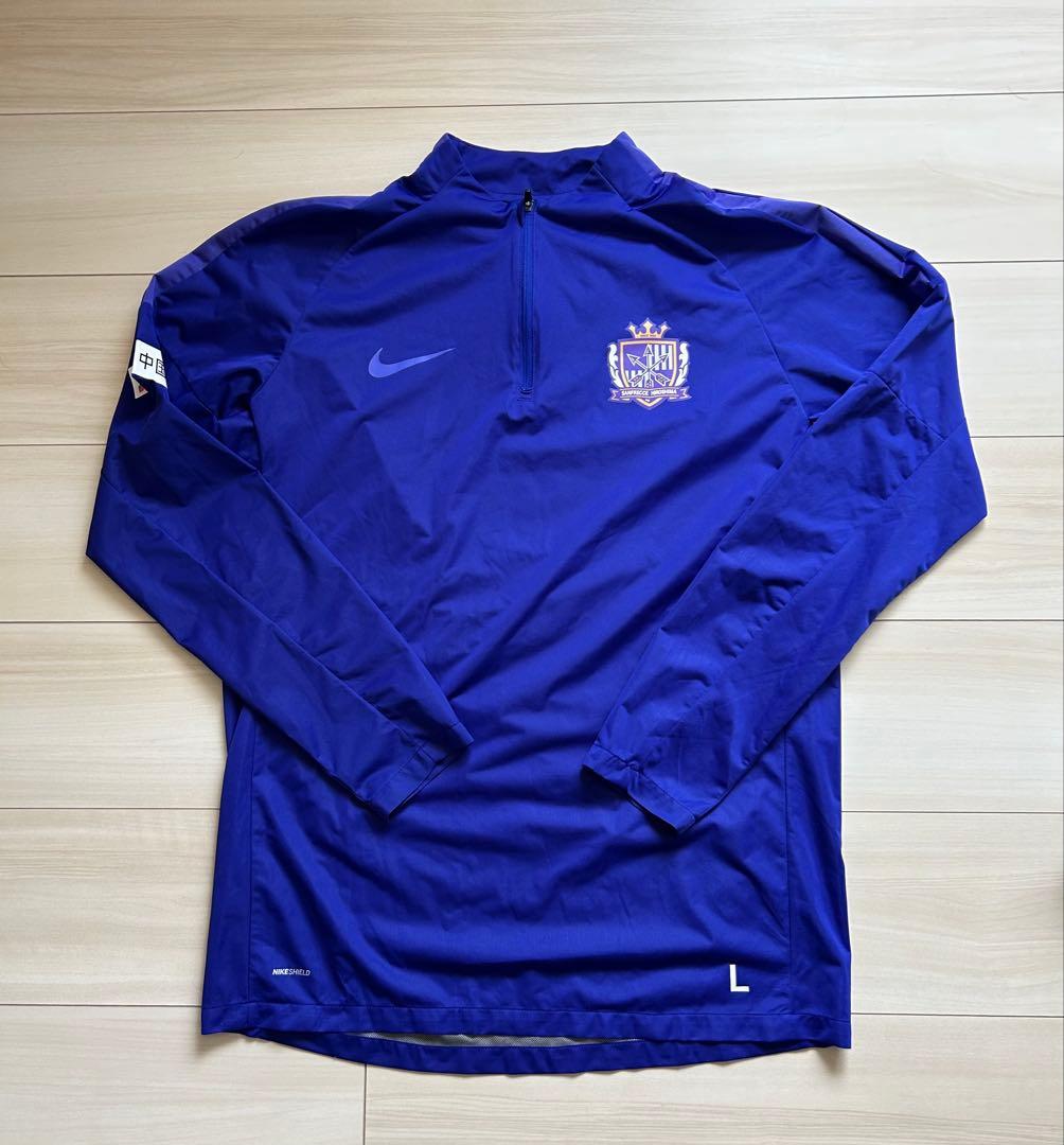 【Rimr】サンフレッチェ広島 Nike ハーフジップピステ 紫　サイズＬ Rimr様専用】サンフレッチェ広島 Nike ハーフジップピステ 紫 サイズL