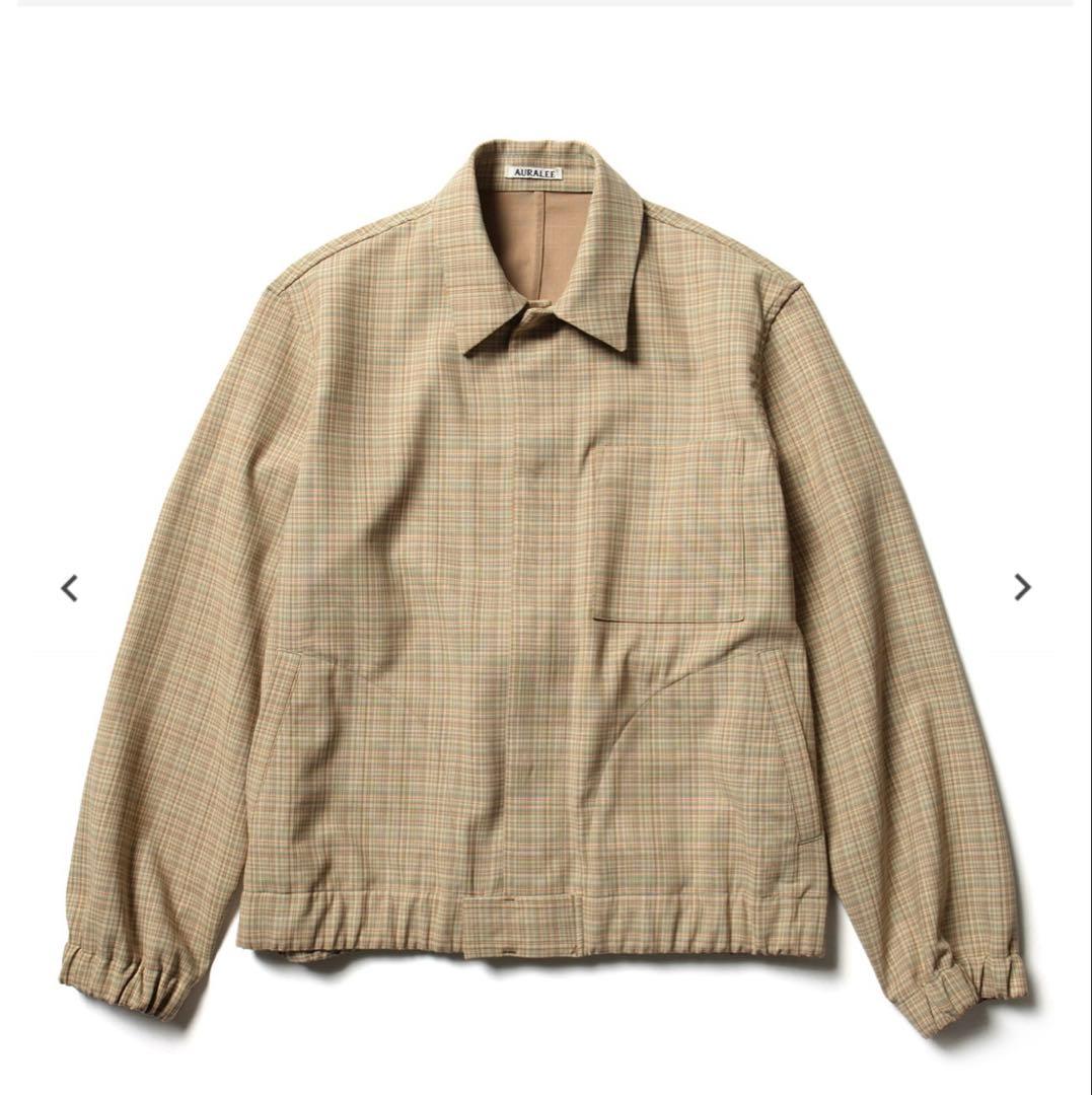 AURALEE チェックブルゾン サイズ4 A20SB01WC ジャケット 最