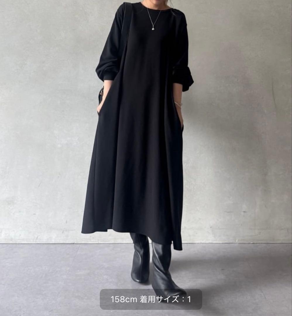 ★27日まで限定価格★BEARDSLEY Tワンピース《LIVETART》黒、1