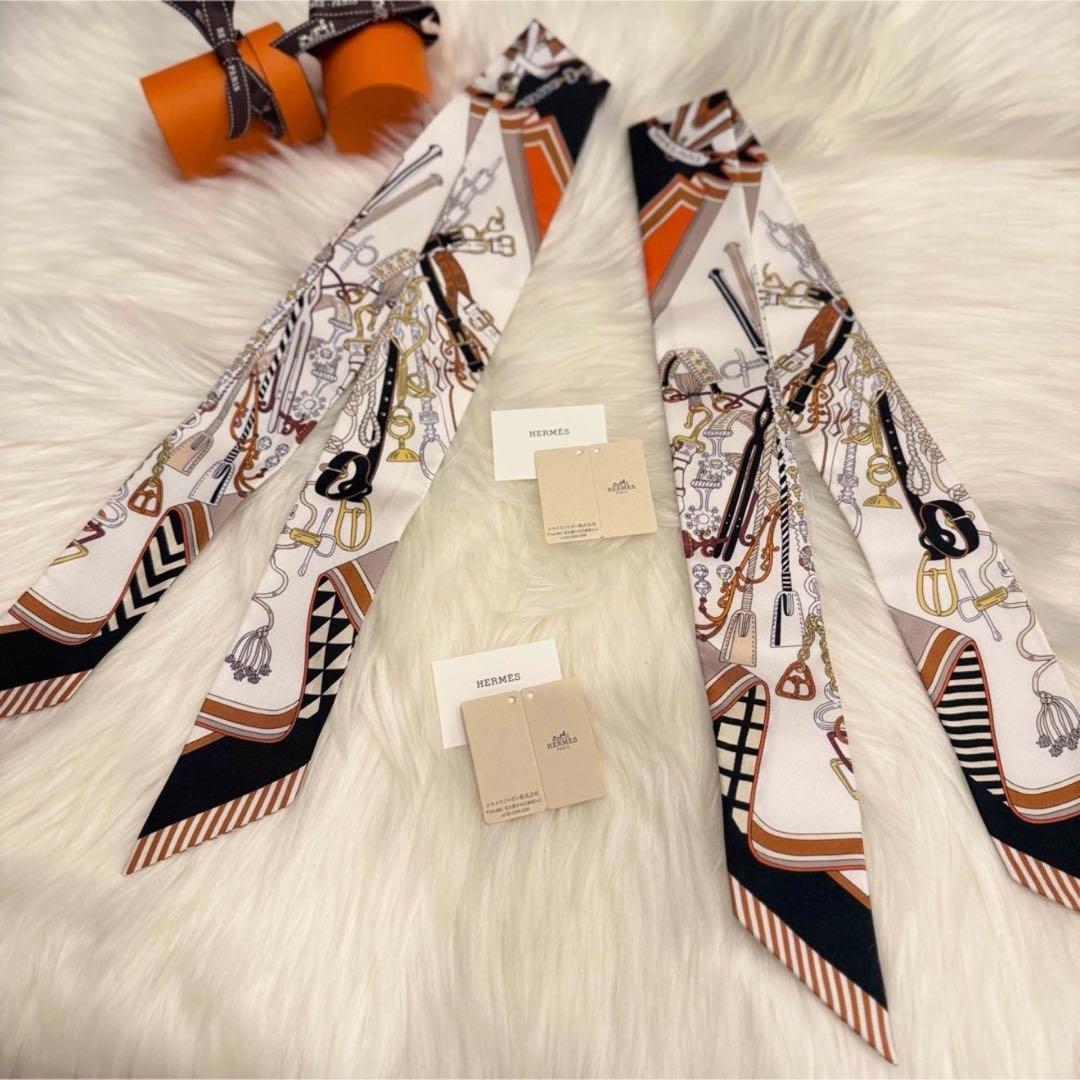 【新品未使用】エルメス ツイリー 《鞍職人の花束》