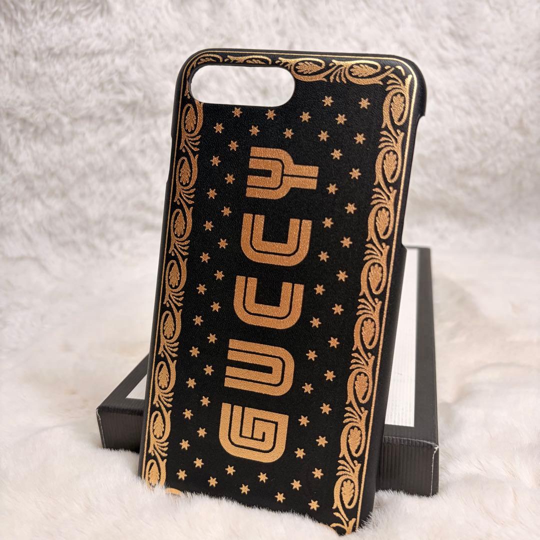 極美品✨グッチGUCCY スターフレーム iPhone7/8/SE 対応ケース - メルカリ