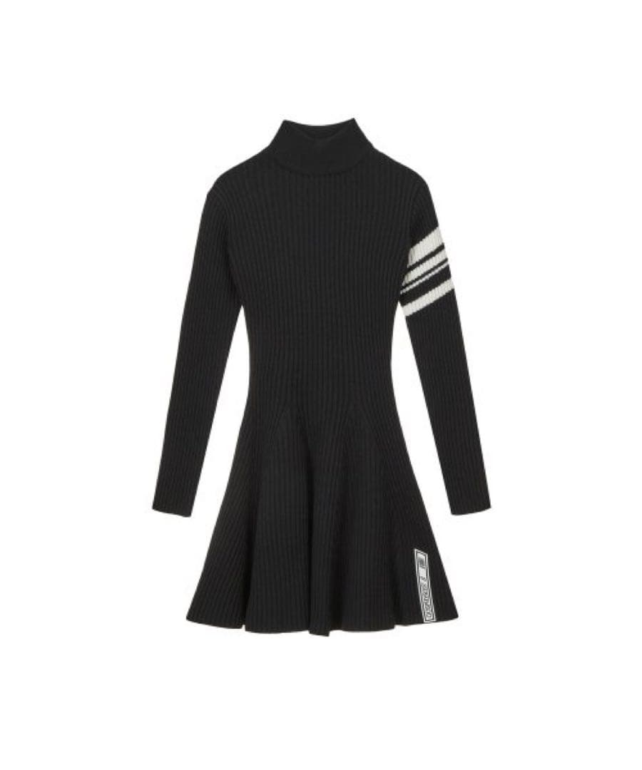 GOSHERES韓国ゴルフウェアニットワンピースXS □韓国□ ゴルフウェア ニットワンピ ワンピース 全4色 (ワンピース