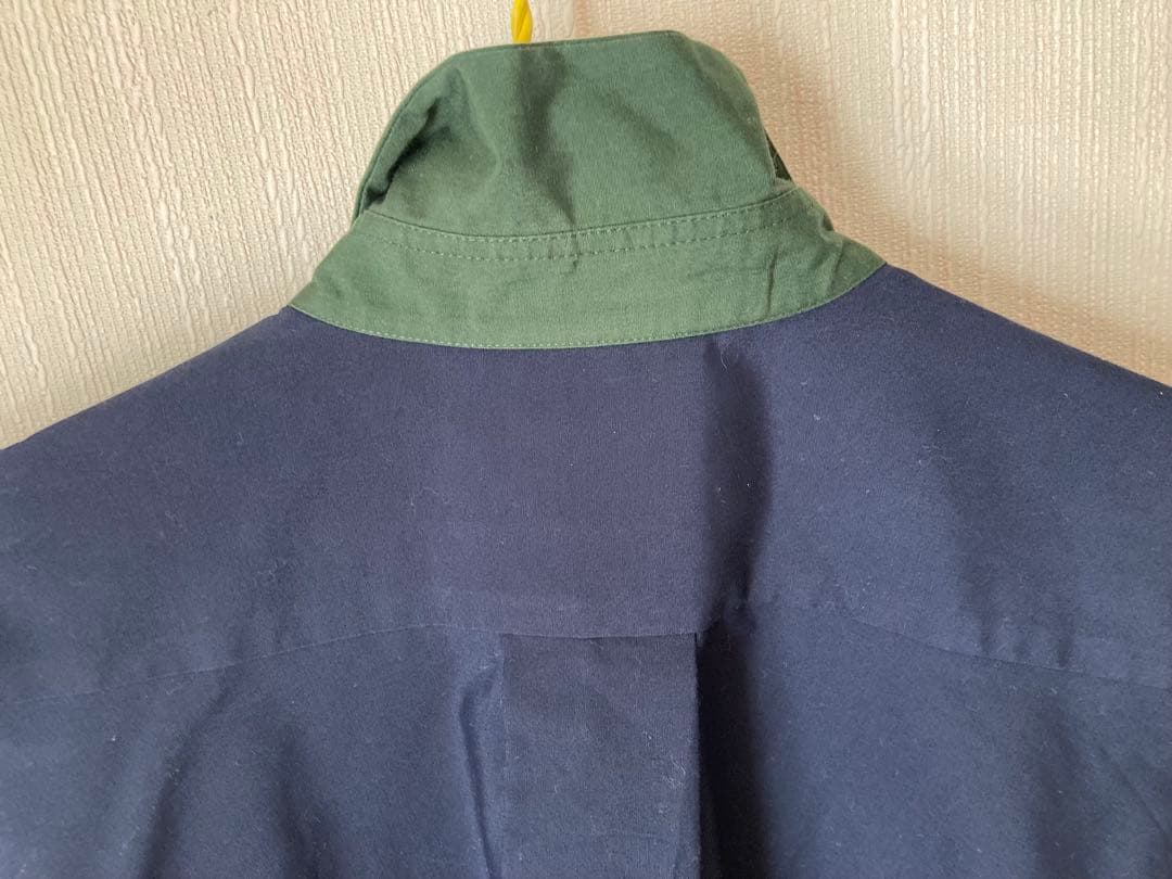 sacai】ネイビー グリーン 長袖シャツ 裾レース付き - メルカリ