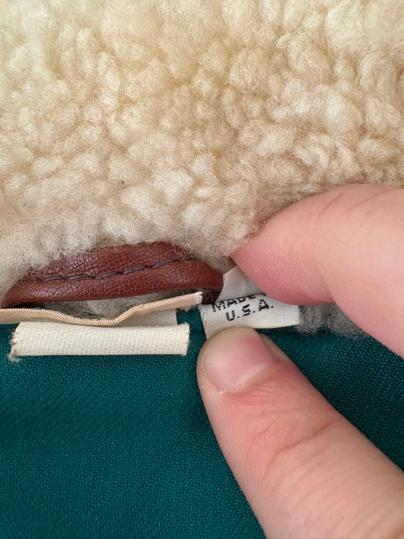 あ*ろ様 L.L.Bean エルエルビーン レザーフライトジャケット 80s U