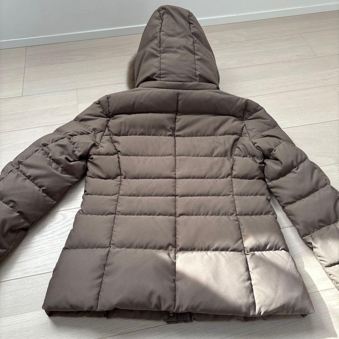 INDIVI ブラウン ダウンジャケット 取り外し可能ファー付き - メルカリ