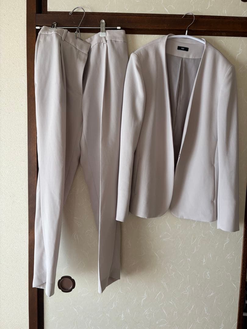 美品 PLST現行タグ トリアセブレンド パンツスーツ セットアップ