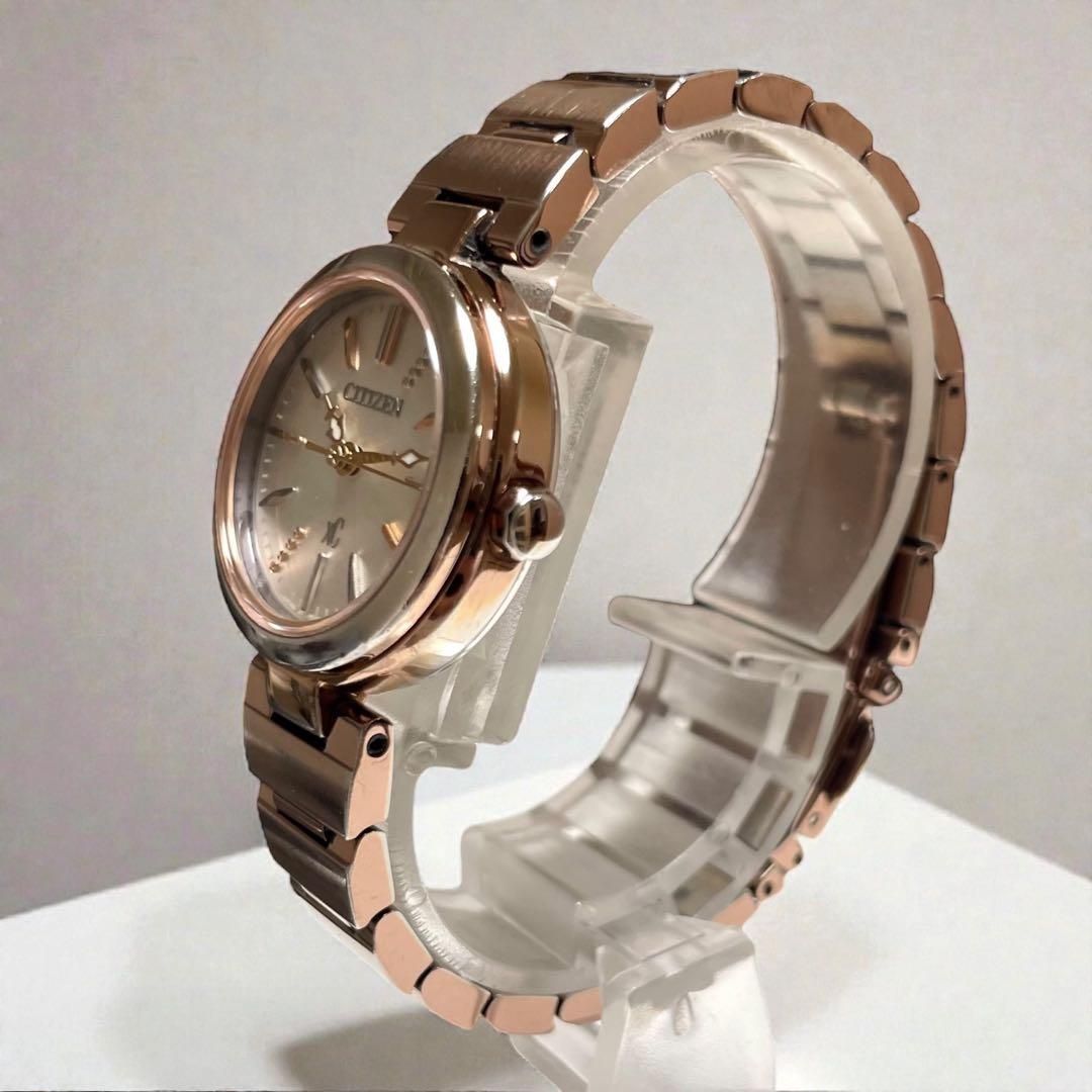 シチズン Xc クロスシー エコドライブ 夜光 ローズゴールド 動作確認