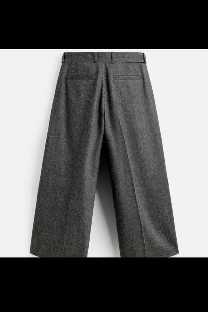 ZARA×ハリーランバート グレーワイドスラックス 42