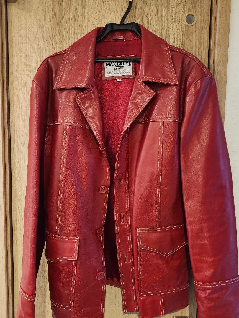 FIGHT CLUB タイラーダーデン 赤 レザージャケット 定価44000円 FIGHT CLUB タイラーダーデン 赤 レザージャケット 定価44000円 FIGHT