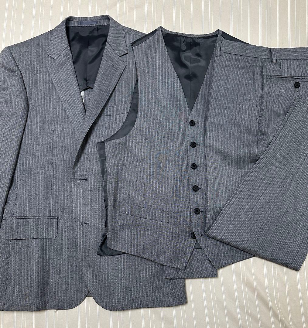 美品 TENORAS ティノラス 3ピース ライトグレー USED MEN'S TENORAS ティノラス 3ピース スーツ チェック グレー L - メルカリ