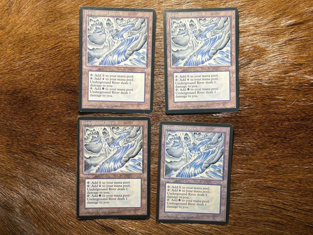 MTG 地底の大河 Underground River 4枚セットICE 初版 - メルカリ