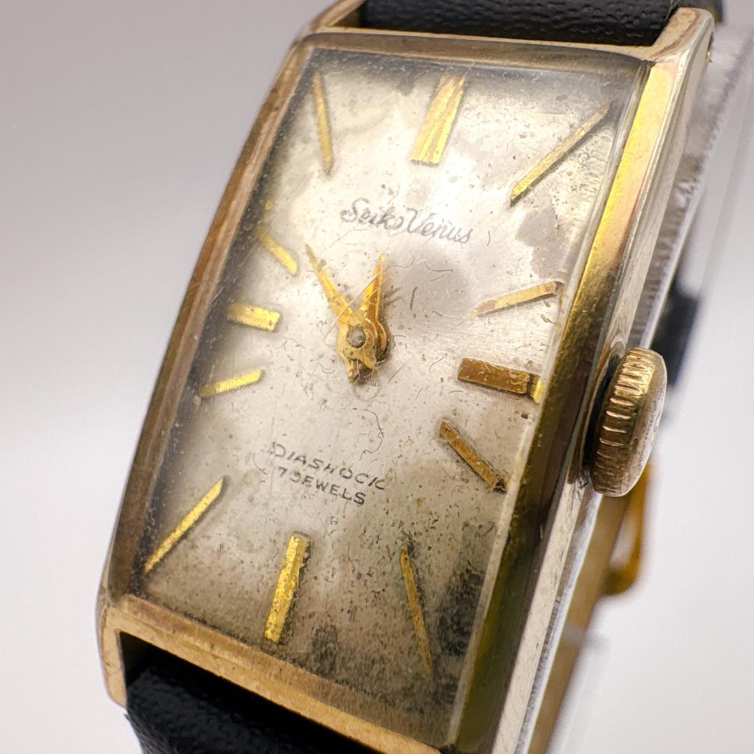 086稼働 ベルト新品 SEIKO Venus 手巻き時計 ヴィンテージ - メルカリ