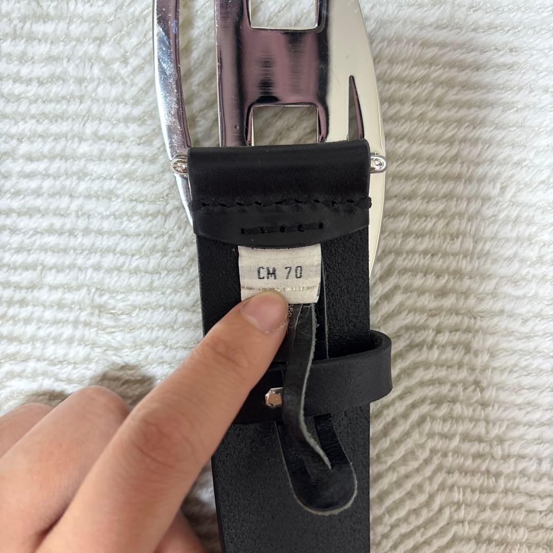 DIESEL ブラック ベルト 専用袋付きの通販はau PAY マーケット - 輸入