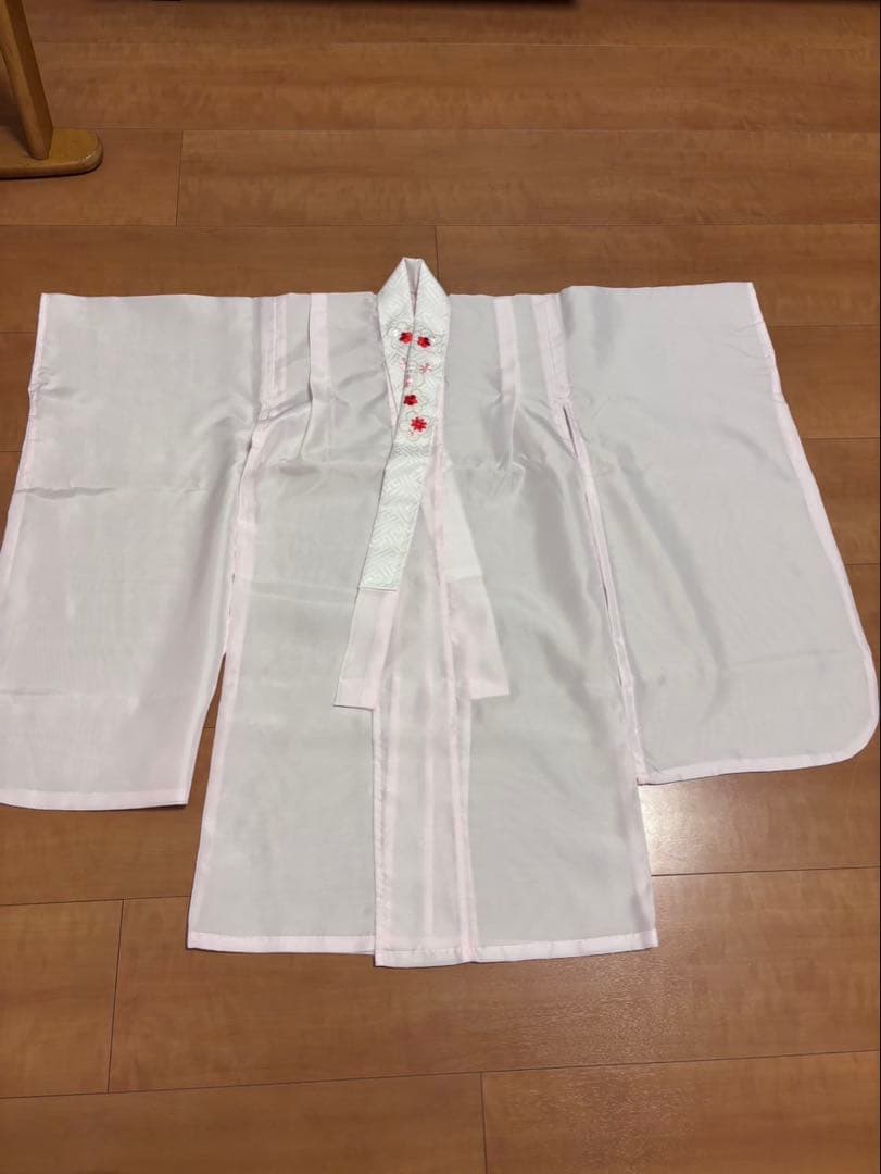 《七五三》 被布7点セット ちりめん刺繍被布コート 着物、被布 ３歳