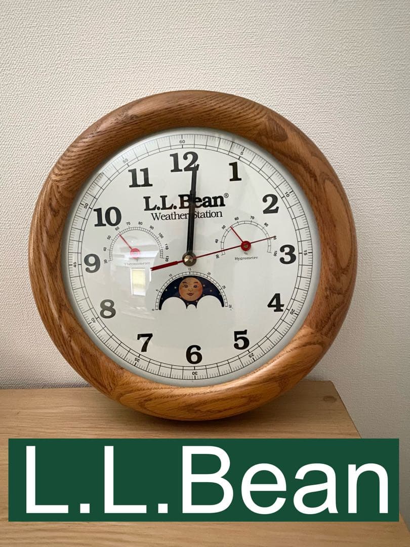 ビンテージ【L.L.Bean】weather station 壁掛け時計 - メルカリ