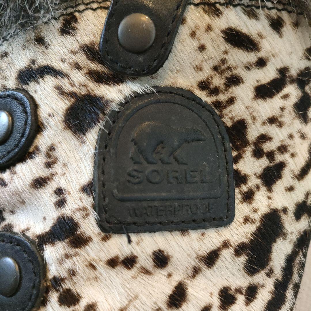 SOREL 防水ファー付きレースアップブーツ 24cm - メルカリ