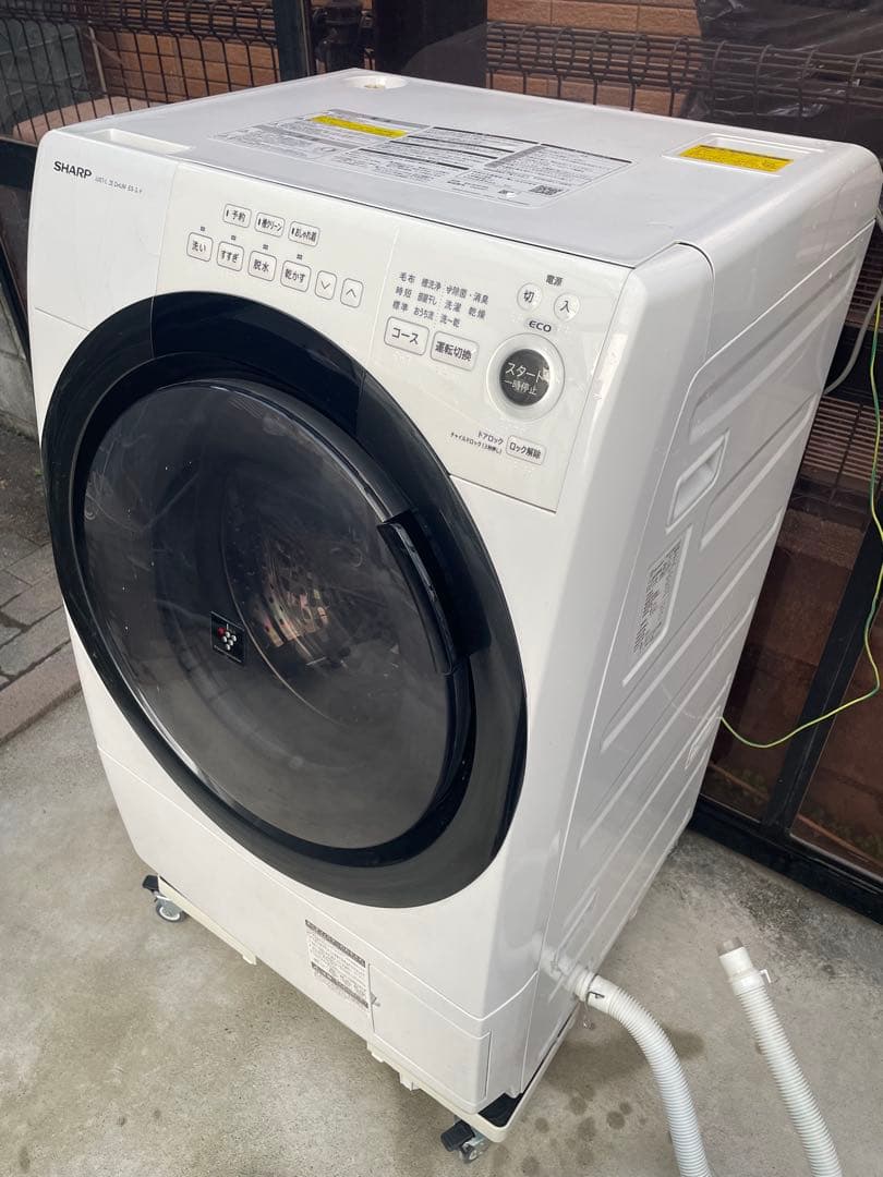 格安❗️コンパクトドラム❗️2021年製 SHARPドラム式洗濯機 ES-S7F シャープ ES-S7F-WL 価格比較 - 価格.com