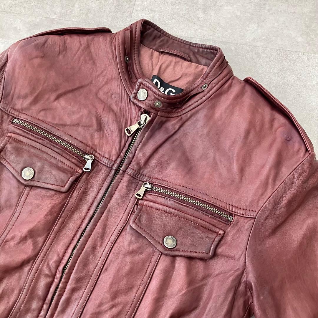 archive D&G ドルガバ レザー ジャケット/ブルゾン/size46 - メルカリ