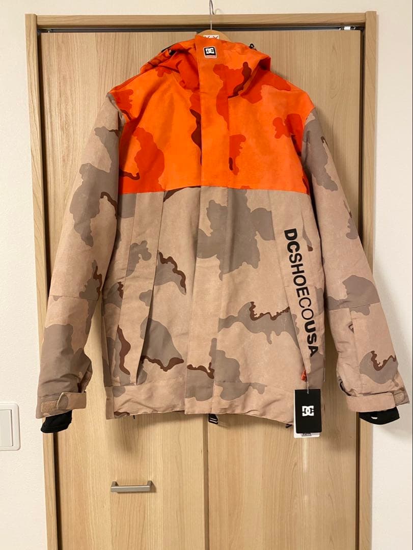 DC スノーボードジャケット オレンジ迷彩 コロンビア メンズ スノボウェア XS カモフラ柄 オレンジ TITANIUM