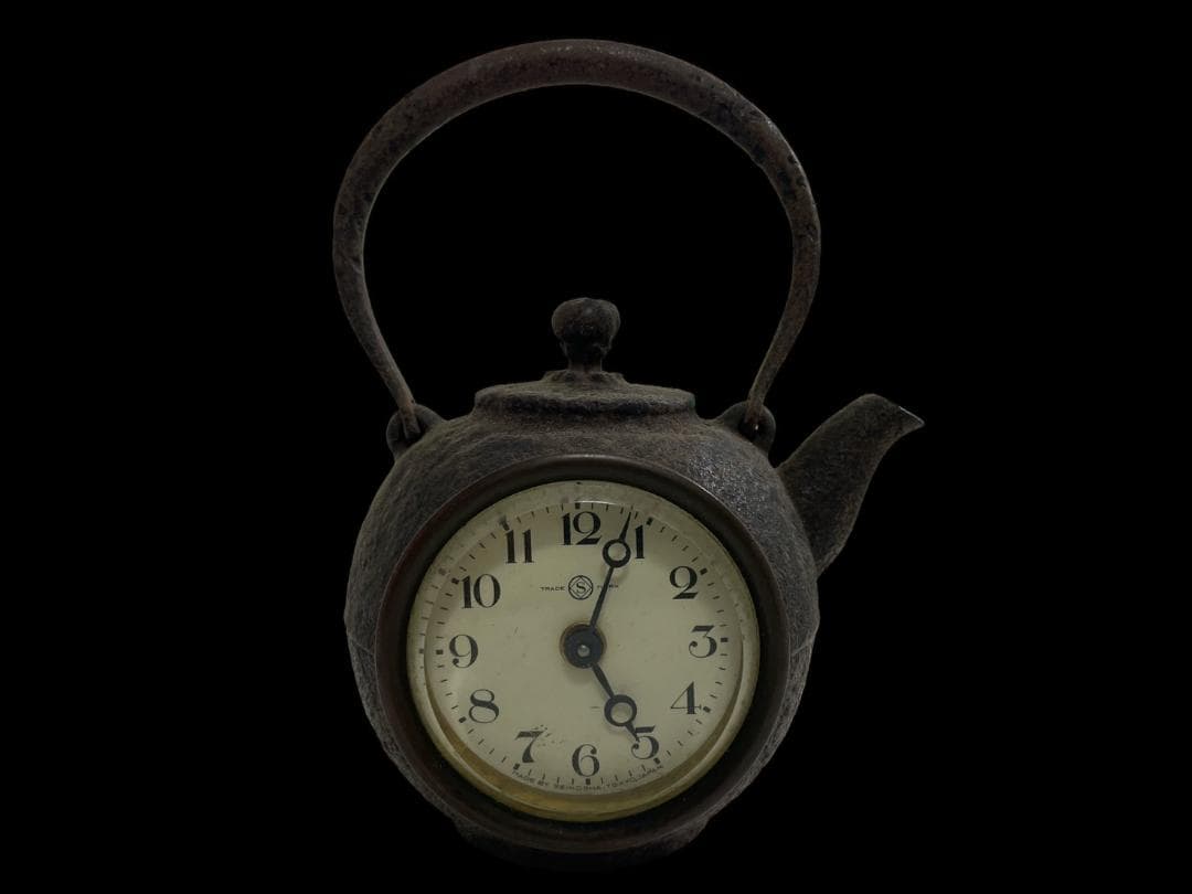 SEIKOSHA 精工舎 南部盛岡 山京 置時計 稼働品 アンティーク アンティーク・古い精工舎（SEIKO/セイコー）大理石台のゼンマイ式