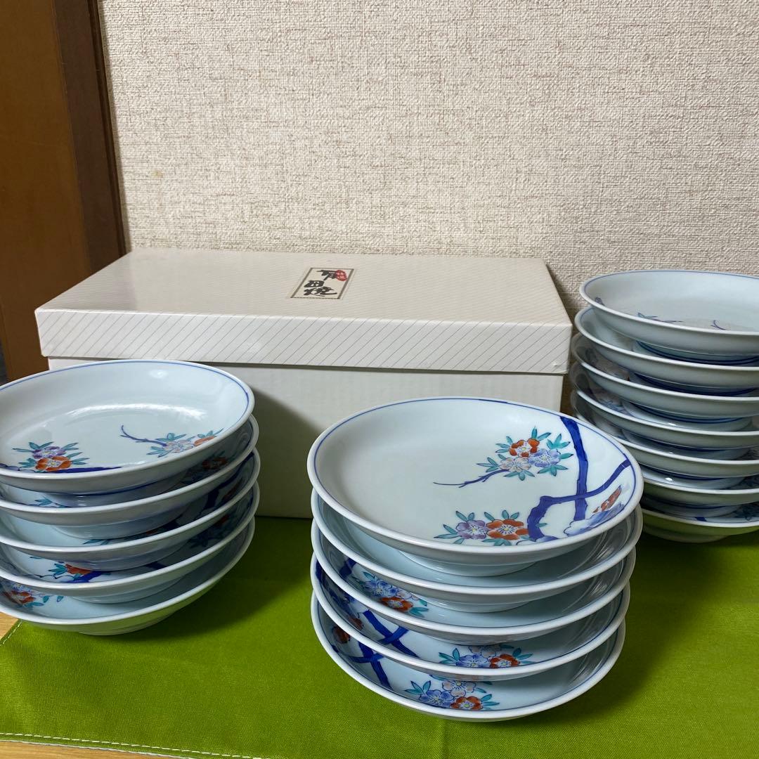 有田焼　華山　銘々皿　14.5cm 新旧27枚