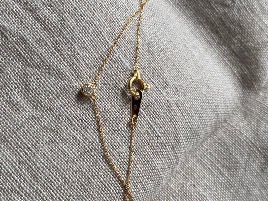 オレフィーチェ　K18 0.05ct マイクロヌード ネックレス