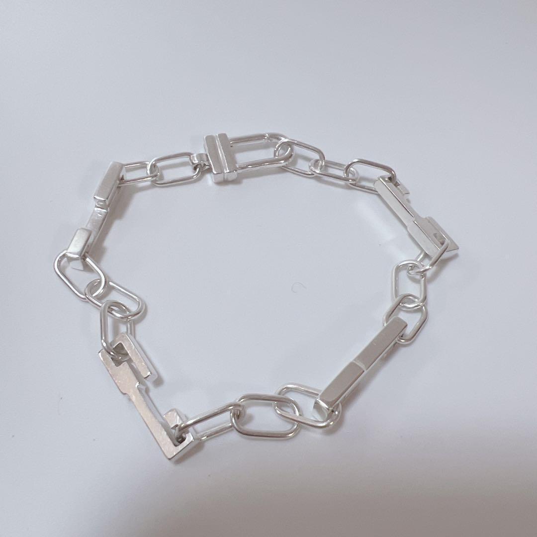 《希少✨美品》GUCCI リンクチェーン ブレスレット カットG オールドグッチ