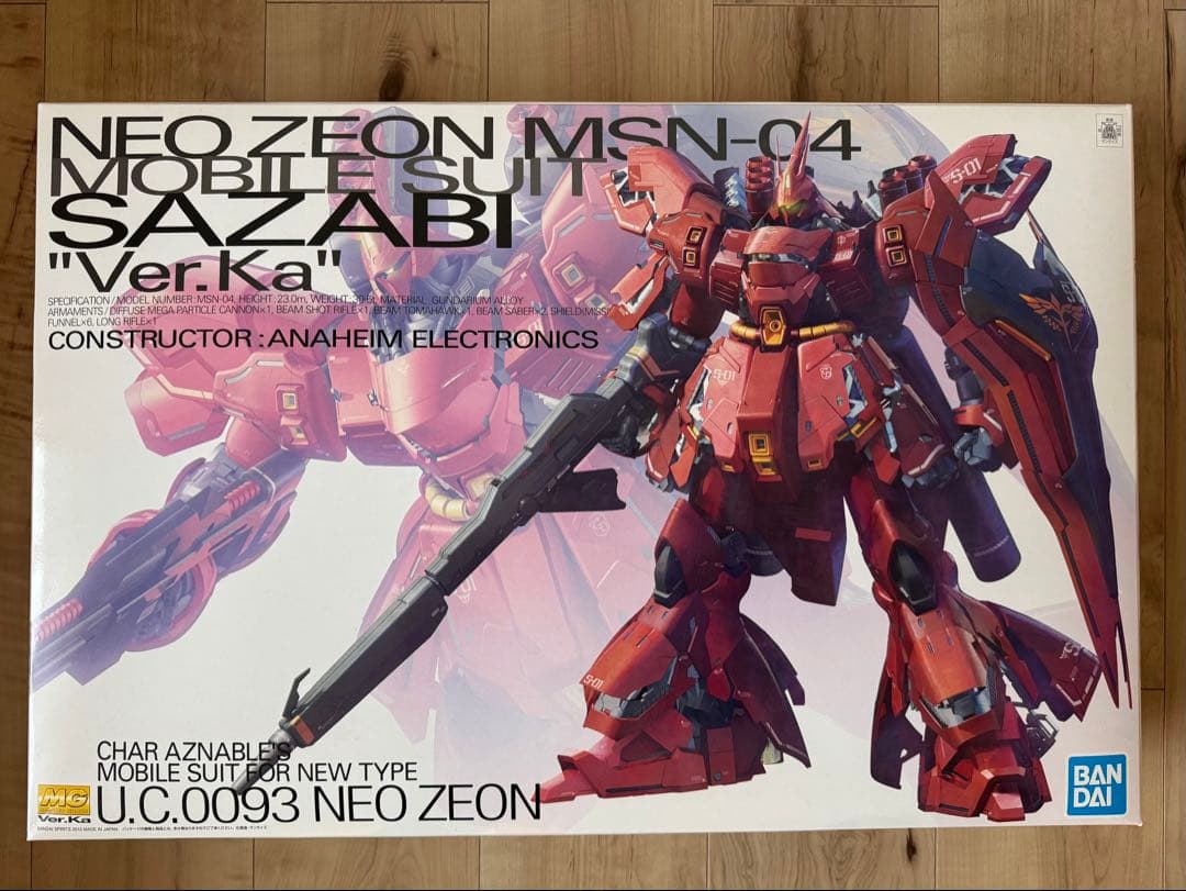 【新品】MG 1/100 MSN-04 サザビーVer.Ka Amazon.com: Bandai Hobby - MG 1/100 MSN-04 Sazabi Version Ka