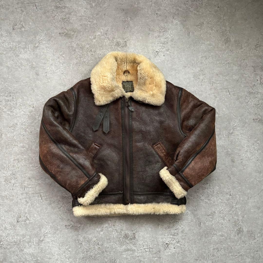 超希少レア】名作 80s リアルムートン B-3 ジャケット - メルカリ