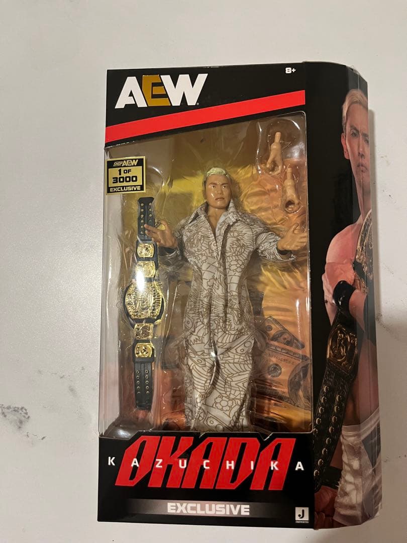 AEW Kazuchika Okada フィギュア 3000の1の限定版 フィギュア Kazuchika Okada 3000の1の限定版 AEW