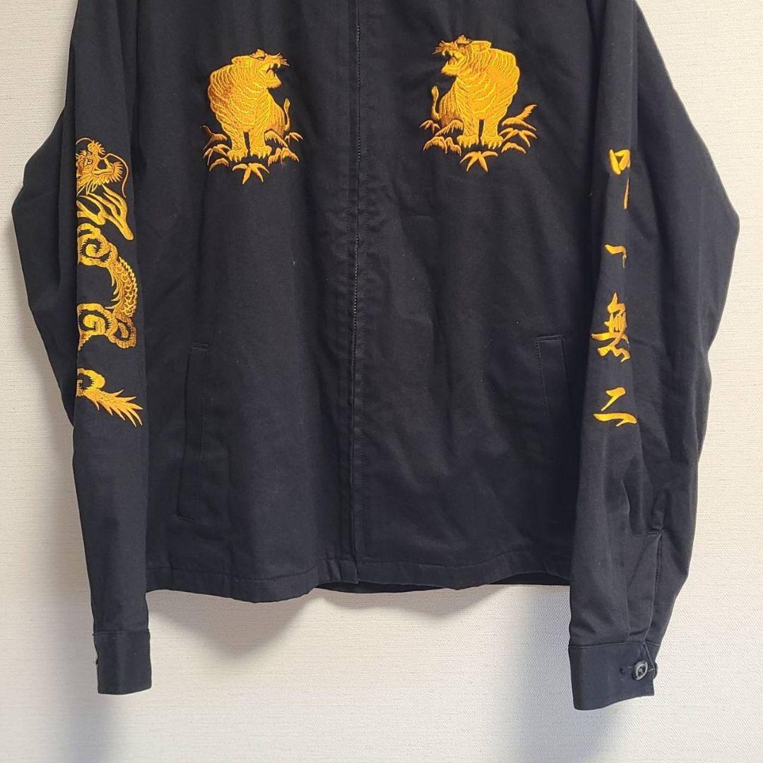 キャリー CALEE スーベニアジャケット ブルゾン 羽織 タイガー 刺繍 XL