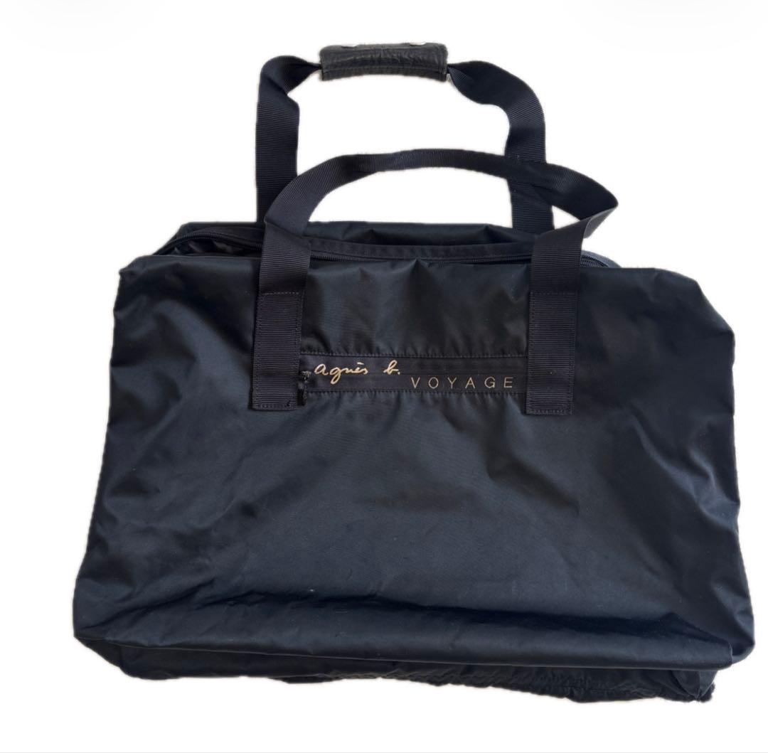 agnès b. VOYAGE ブラックボストンバッグ - メルカリ